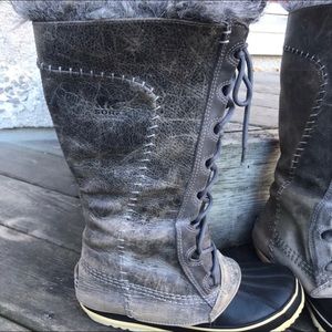 Sorel Cate the Great Winter Boots Distressed 8